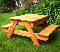 Делаем деревянный уличный столик для дачи: пошаговый инструктаж (+ фото и видео)